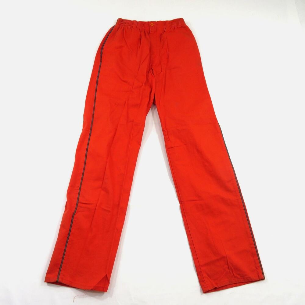 Levis Movin On Casual Sport Pants Orange Green Trim 31X32 1980s